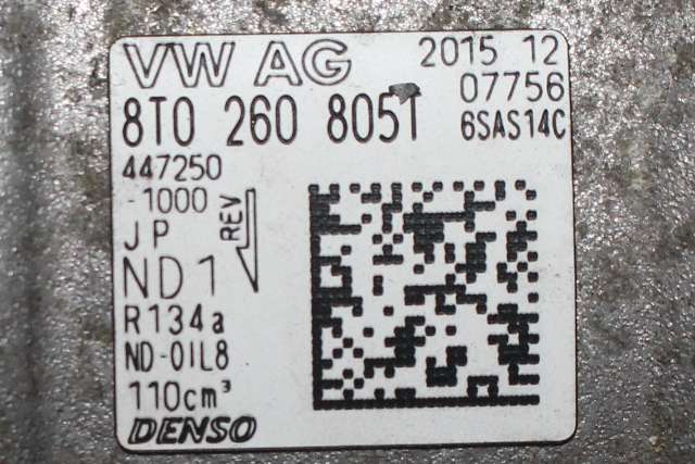 Aircondition kompressor til Audi Q5 2012-2017 (Type I, Fase 2) (447250-1000|8T0|)
