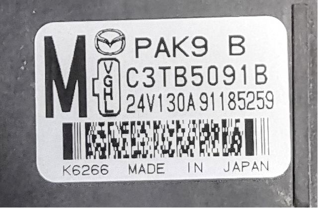 Dynamo til Mazda 3 2019-->> (Type IV) (MAZDA|NBC-0027|C3TB5091B|)