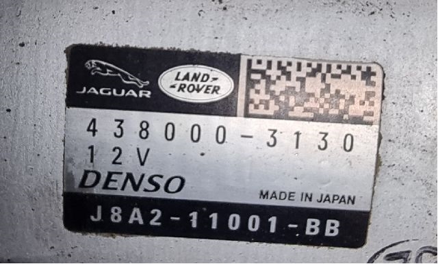 Starter til Land Rover Range Rover Sport 2013-->>  (LAND-ROVER|J8A2-11001-BB|DENSO 438000-3130|)