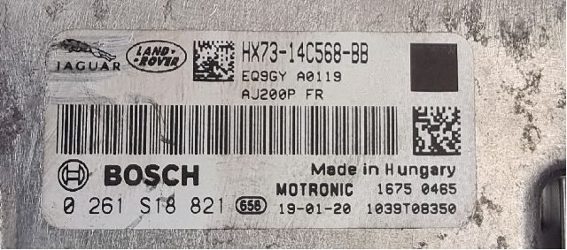 Styreenhet motor til Land Rover Range Rover Sport 2013-->>  (LAND-ROVER|HX73-14C568-BB|BOSCH 0261S18821|)