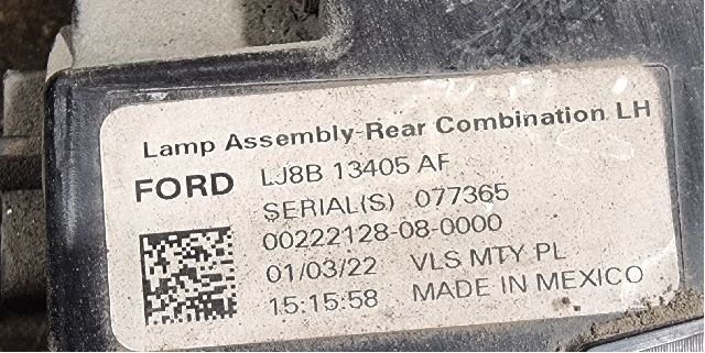 Baklykt venstre til Ford Mustang Mach-e 2020-->>  (FORD|LJ8B 13405 AF|50169|)
