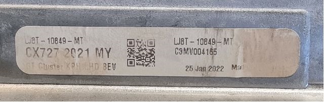 Speedometer til Ford Mustang Mach-e 2020-->> (FORD|LJ8T-10849-MT|CX727 2021 MY|C3MV004165)