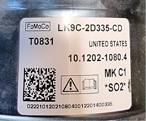 Bremsekraft-regulator bak til Ford Mustang Mach-e 2020-->>  (FORD|LK9C-2D335-CD|T0831 MK C1 *S02*|10.1202-1080.4)