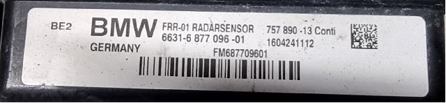 Sensor radar til BMW 3-Serie 2012-2018 (F30/F31/F34) (F30/F31/F34) (BMW|6631-6 877 096 -01|757 890-13 160424111|)
