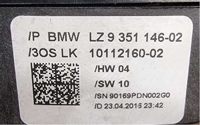 Bryter lys til BMW 3-Serie 2012-2018 (F30/F31/F34) (F30/F31/F34) (BMW|LZ 9 351 146-02|10112160-02|10112524-00)
