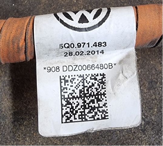 Kabel høy volt (HV) hybrid til VW Passat 2015-2019 (Fase 1) (B8) (B8) (VOLKSWAGEN|5Q0.971.483|DELPHI DDZ 006480|)