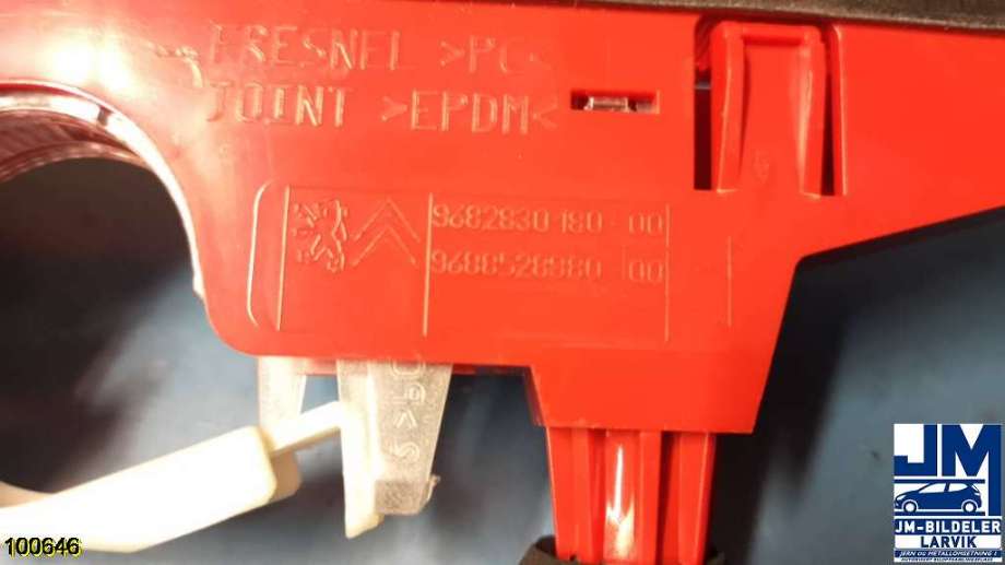Baklykt bremselys bakrute til Citroën Berlingo 2015-2019 (Type II, Fase 2)  (CITROEN|89071289|9688528980|9682830180)