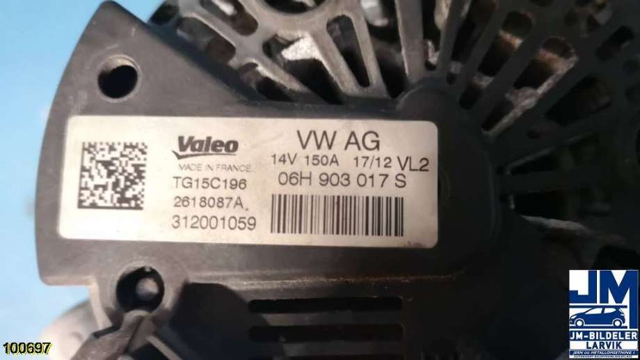Dynamo til Audi A6 2011-2014 (Type IV, Fase 1) (C7) (C7) (AUDI|06H903017S||312001059)
