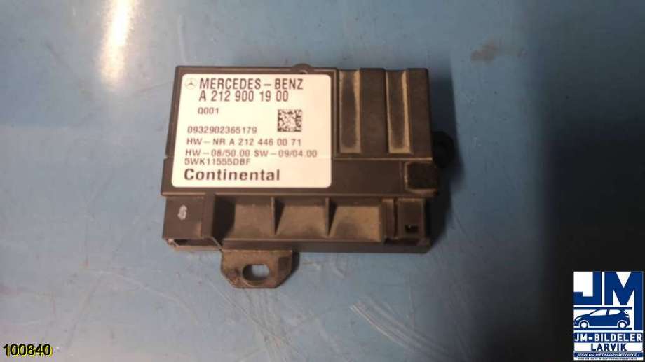 Styreenhet drivstoffpumpe til Mercedes E-Klasse, 2009-2013 (Fase 1) (W212) (W212) (MERCEDES|5WK11555DBF)