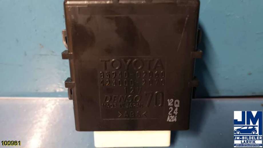 Styreenhet diverse til Toyota Auris, 2013-2015 (Type II, Fase 1)  (TOYOTA|)