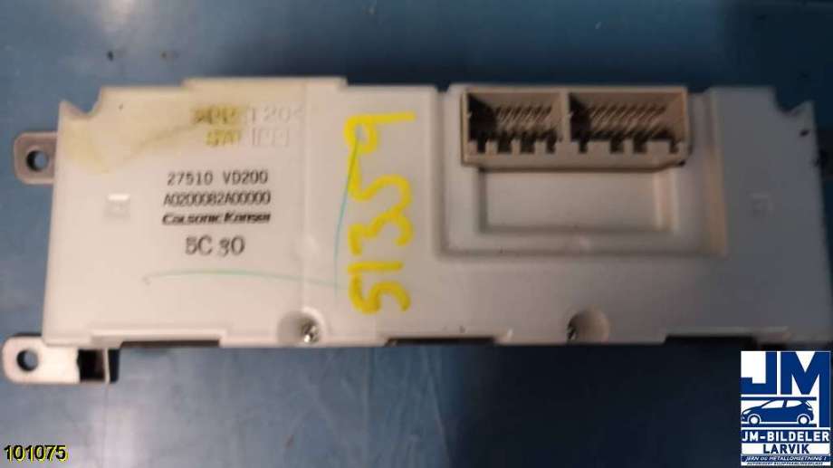 Varmeapparat betjening til Nissan Patrol 2004-2010 (Fase 2) (Y61) (Y61) (NISSAN||27510 VD200)