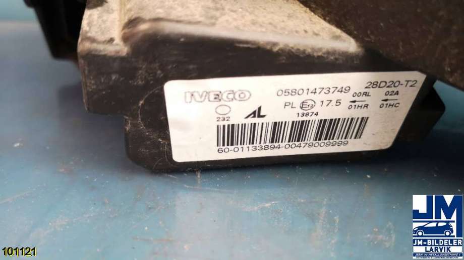 Frontlykt høyre halogen til Iveco Daily 2014-->> (Type VI)  (IVECO||962953|47900711DX)