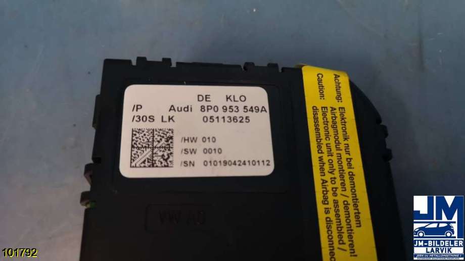 Styreenhet diverse til Audi A3 2003-2008 (Type II, Fase 1) (AUDI||8P0953549A)