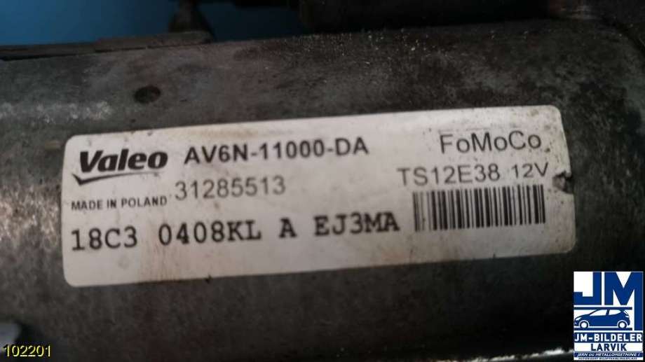 Starter diesel til Ford Focus 2011-2014 (Type III, Fase 1)  (FORD||31285513|AV6N-11000-DA)