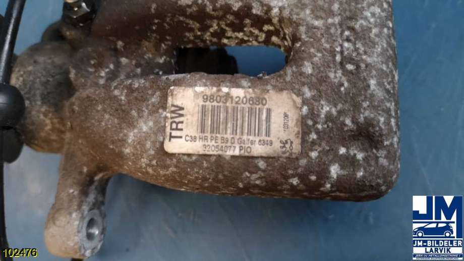 Bremsecaliper høyre bak til Citroën Berlingo 2015-2019 (Type II, Fase 2)  (CITROEN|4402F6||9803120680)