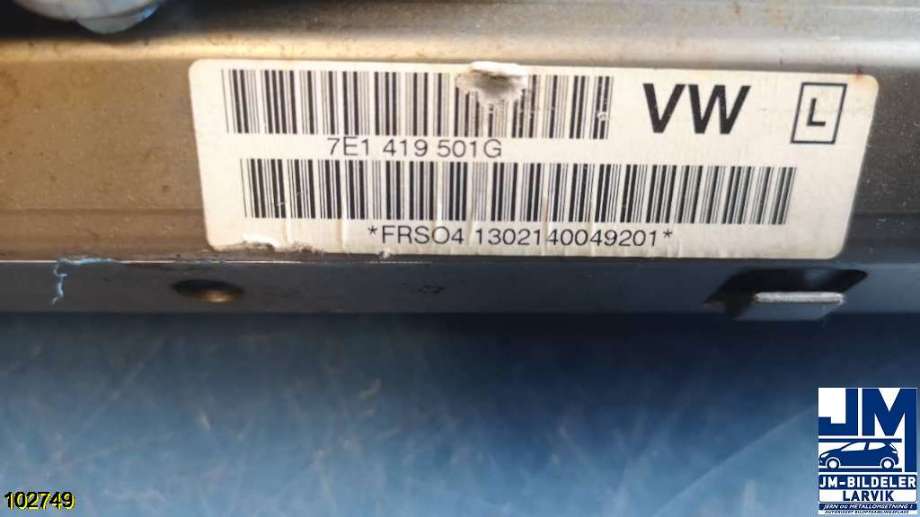 Rattaksel til VW Transporter / Caravelle 2009-2015 (Fase 2) (T5) (T5) (VOLKSWAGEN|7E1 419 501J|)