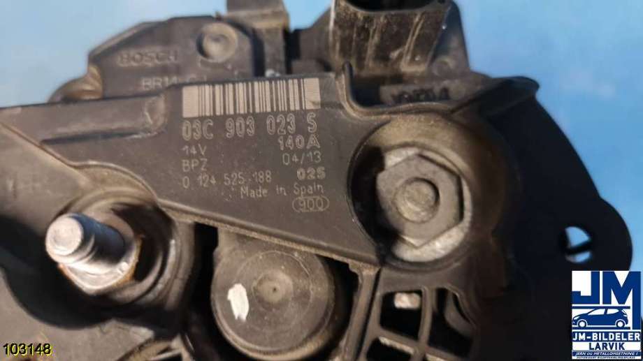 Dynamo til Audi A1 2010-2014 (Type I, Fase 1)  (AUDI|03C903023S||03C 903 023 S)