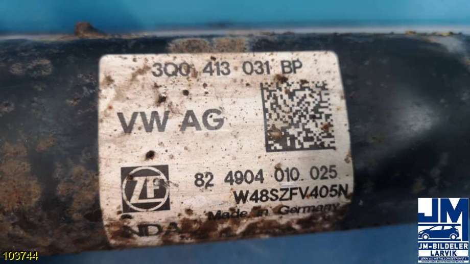 Fjærbein høyre foran til VW Passat 2015-2019 (Fase 1) (B8) (B8) (VOLKSWAGEN||3Q0 413 031 BP)