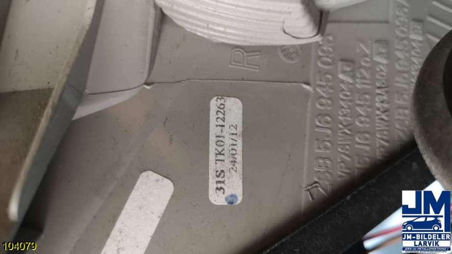 Baklykt høyre til Škoda Fabia 2010-2014 (Type II, Fase 2) (SKODA|5J6945112|)