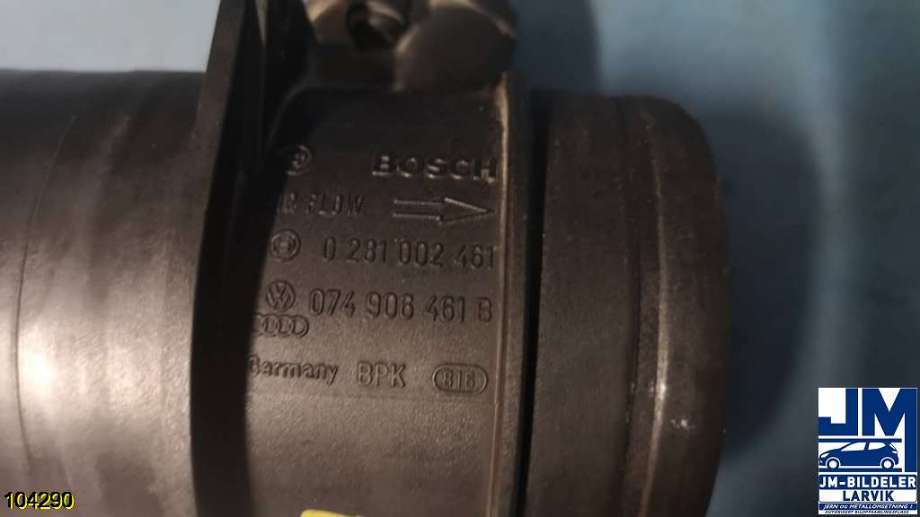 Luftmengde/luftmassemåler til Audi A4 2004-2008 (Type III) (B7) (B7) (AUDI|0 281002461||074906461B)