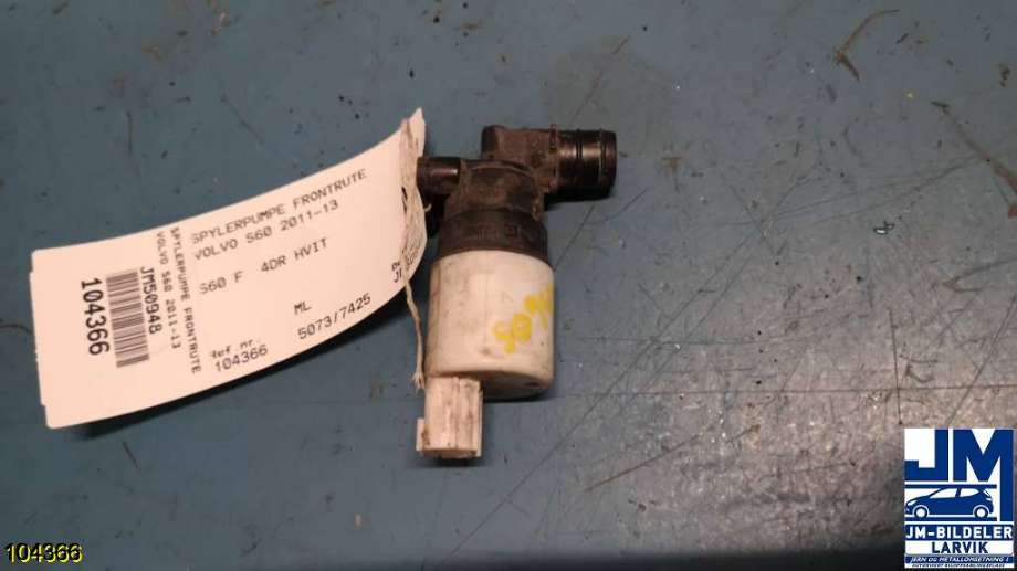 Spylerpumpe foran til Volvo S60, 2010-2014 (Type II, Fase 1) (VOLVO|)