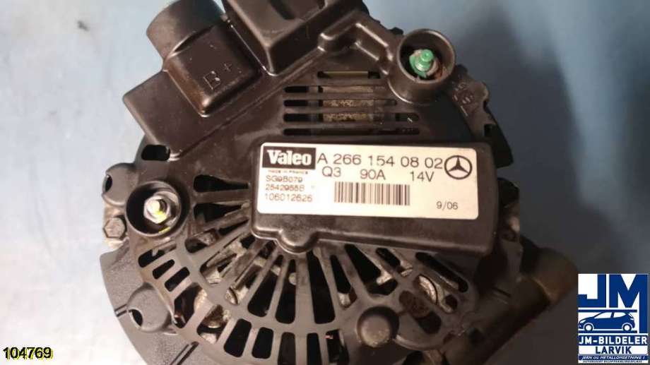Dynamo til Mercedes B-Klasse 2005-2008 (Fase 1) (W245) (W245) (MERCEDES|A640154050280|A 266 154 12 02|A266 154 08 02)