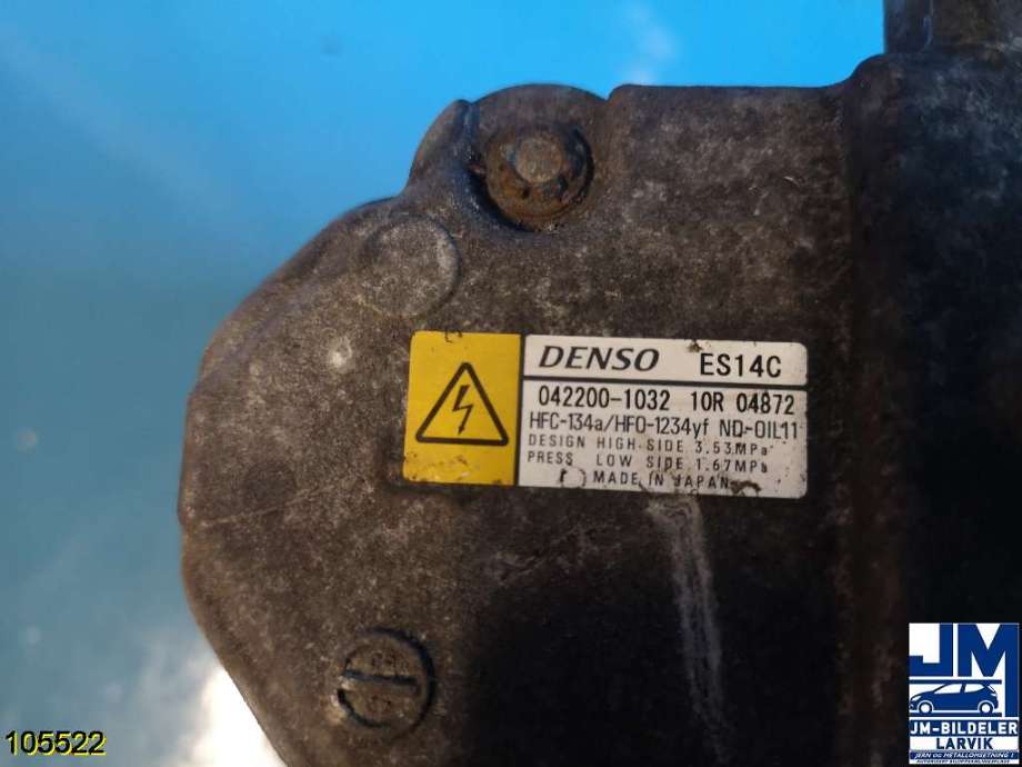 Aircondition kompressor til Toyota Auris 2015-2019 (Type II, Fase 2)  (TOYOTA|8837047033||042200-1032)
