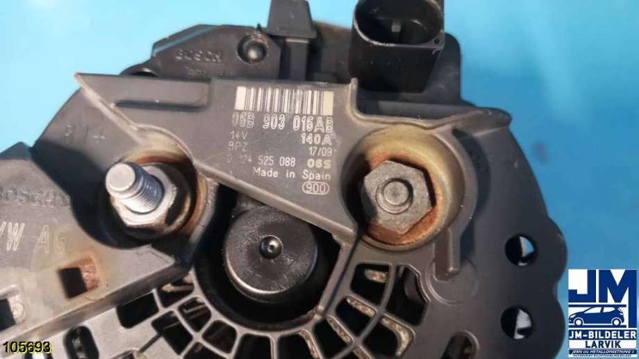Dynamo til Škoda Octavia 2009-2013 (Type II, Fase 2) (SKODA|06D 903 016 A||06B 903 016AB)