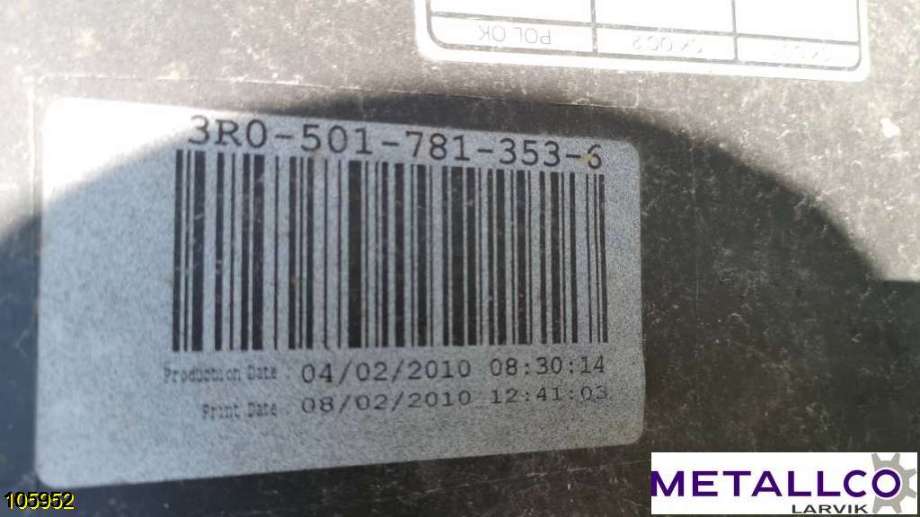 Støtfanger bak til Volvo XC60 2008-2013 (Type I, Fase 1)  (VOLVO|39867208|)