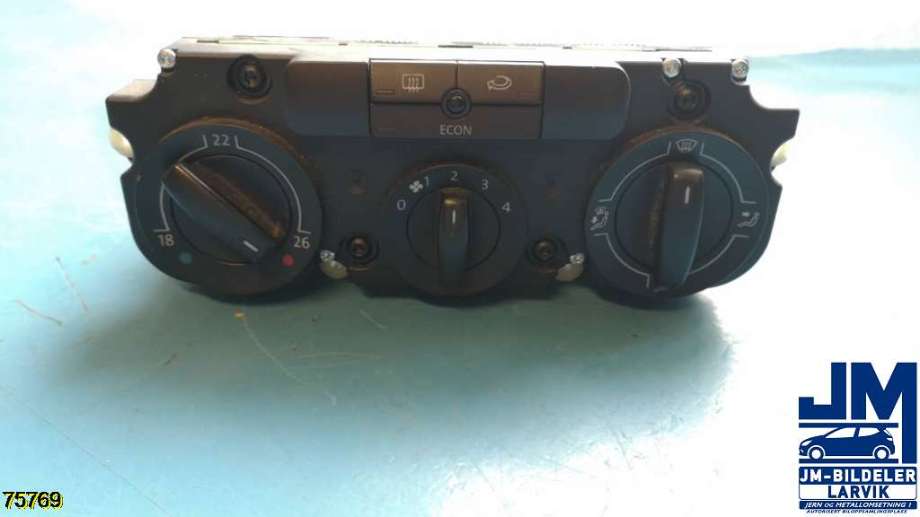 Varmeapparat betjening til VW Golf V, Combi 2003-2008  (VOLKSWAGEN|1K1 820 045 B|1K1 820 046 A|)