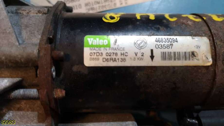 Starter til Fiat Doblo 2001-2005 (Type I, Fase 1)  (FIAT DOBLO ELX 16V|07D30278HC|)