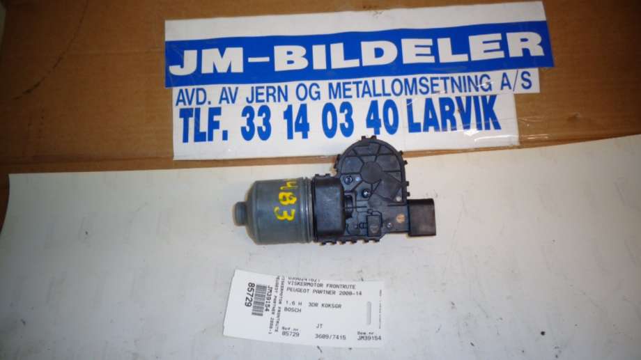 Viskermotor frontrute til Peugeot Partner 2008-2015 (Type II, Fase 1)  (PEUGEOT|0390241621|)