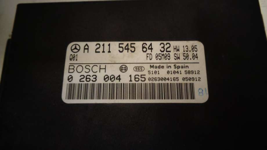 Styreenhet diverse til Mercedes C-Klasse 2000-2004 (Fase 1) (W203) (W203) (MERCEDES||0263004165)