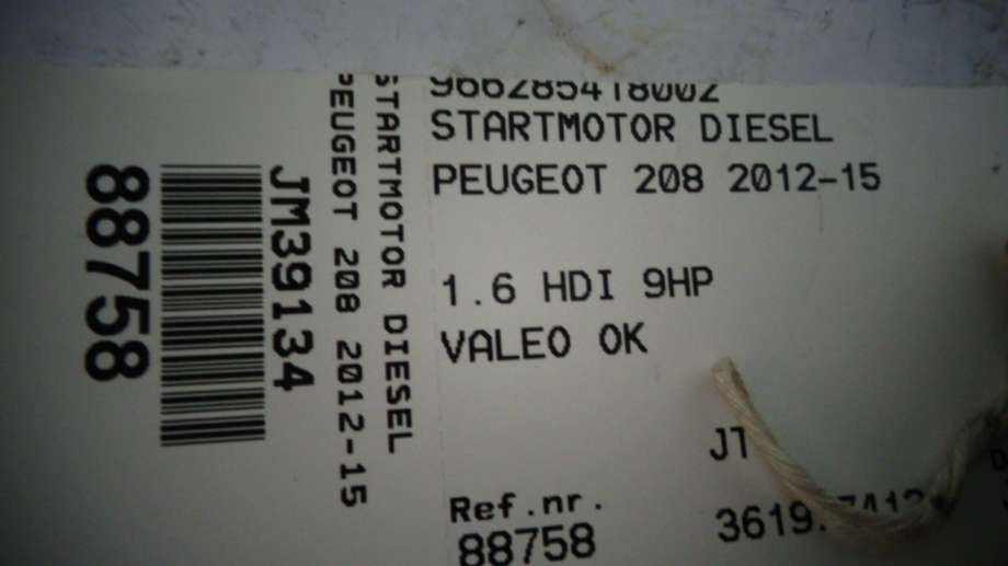 Starter diesel til Peugeot 208 2012-2019 (Type I)  (PEUGEOT|966285418002|)