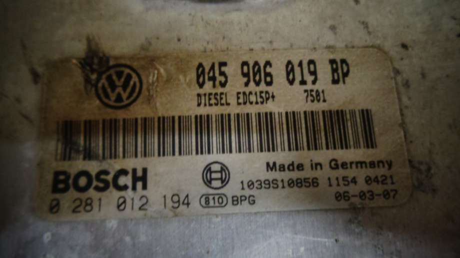 Styreenhet motor til VW Polo 2005-2009 (Type IV, Fase 2)  (|0281012194)