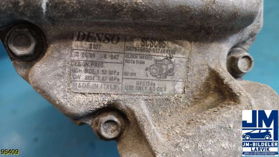 Aircondition kompressor til Fiat Doblo 2006-2010 (Type I, Fase 2)  (FIAT|5A7975600-517469310|)