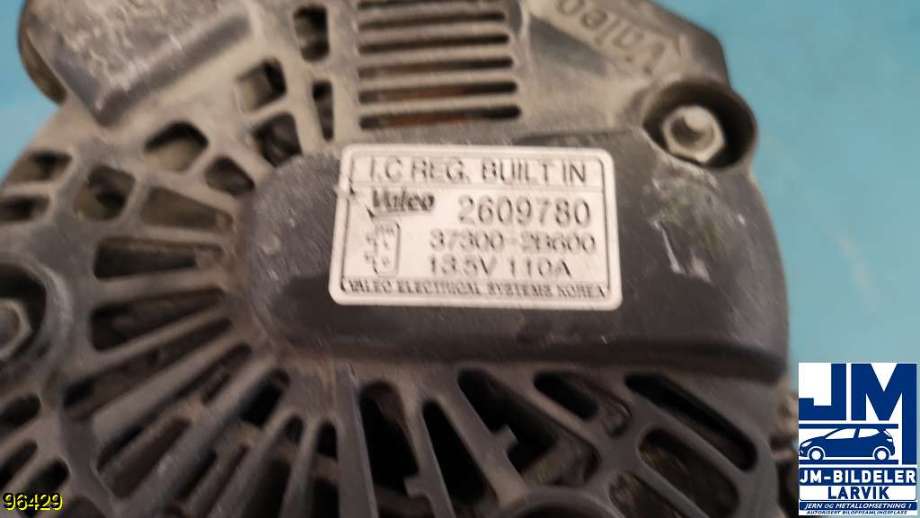 Dynamo til Kia Sportage 2010-2016 (Type III)  (KIA|37300-2B600||2609780)