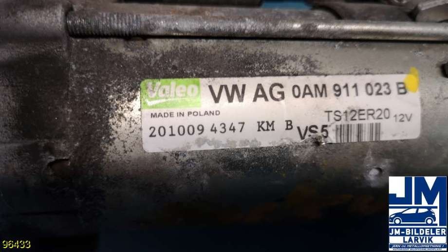 Starter til VW Scirocco 2008-2013  (VOLKSWAGEN||201009 4347|TS12ER20)