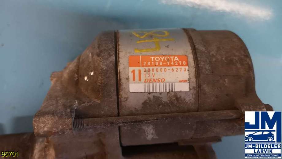 Starter til Toyota Avensis, Verso 2001-2009  (TOYOTA|28100-74270||228000-6273)
