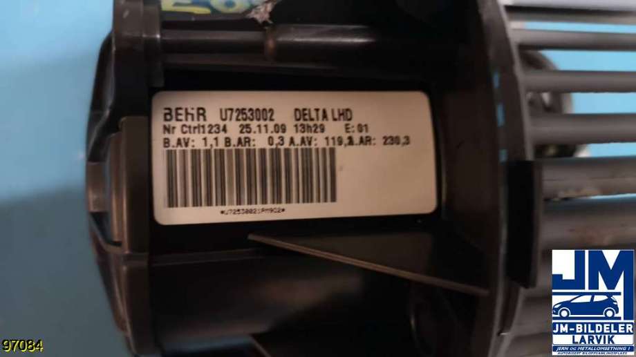Varmeapparat motor til Opel Astra J 2010-2015  (OPEL|U7253002|)