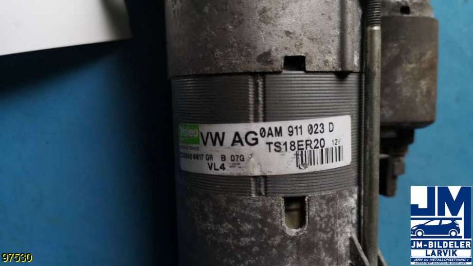 Starter diesel til VW Touran 2007-2010 (Type I, Fase 2)  (VOLKSWAGEN||0AM 911 023 D)