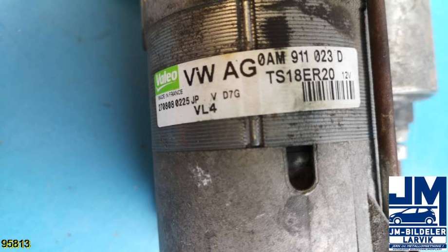 Starter diesel til VW Touran 2007-2010 (Type I, Fase 2)  (VOLKSWAGEN|TS18ER20|0AM 911 023 D|)