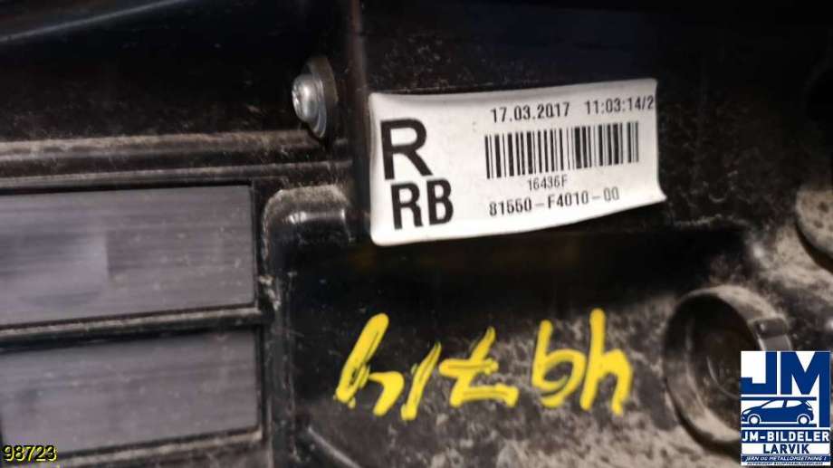 Baklykt høyre til Toyota C-HR 2016-->>  (TOYOTA|81550-F4010-00|81558F4010|)
