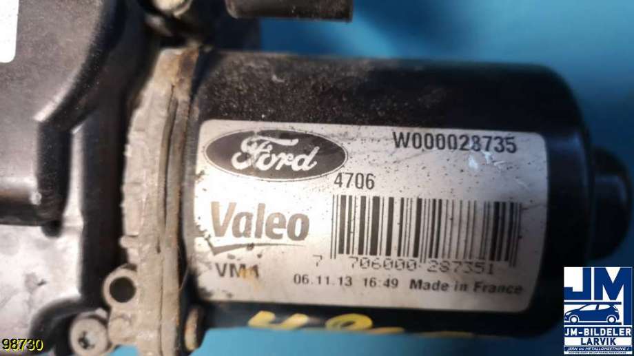 Viskermotor frontrute til Ford Transit Custom 2013-2023 (Type I)  (FORD|W00031408||BK21-17500-AD)