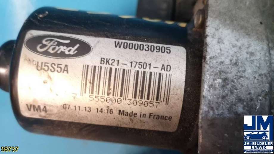 Viskermotor frontrute til Ford Transit Custom 2013-2023 (Type I)  (FORD||BK21-17501-AD)
