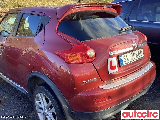Nissan Juke 2010-2014 (Fase 1) , Motorkode: K9K, Girkassekode: 