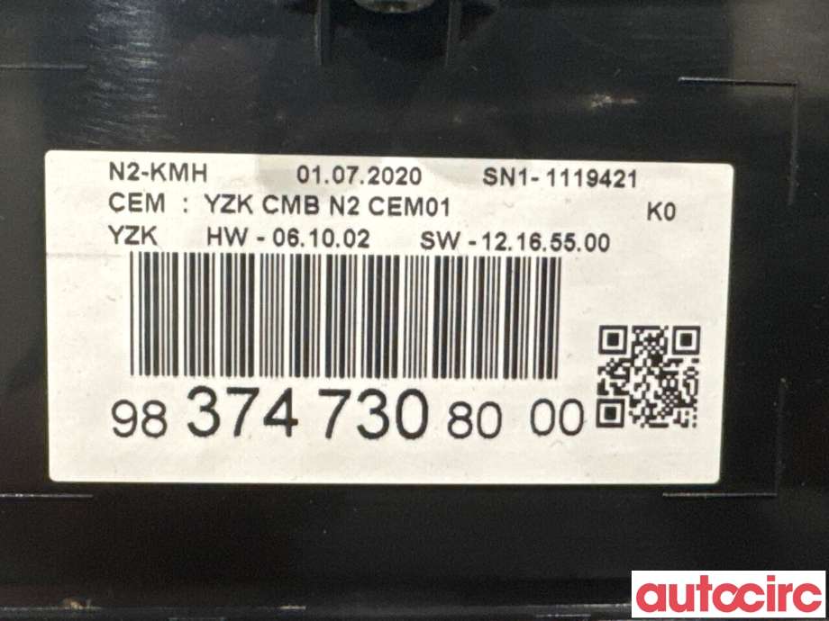 Instrumentpanel til Opel Vivaro C 2020-->>  (OPEL|9837473080|)