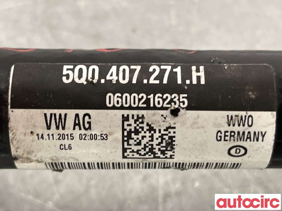 Drivaksel venstre foran til VW Golf VII 2012-2017 (Fase 1)  (VOLKSWAGEN|5Q0407761AX||5Q0407271H)