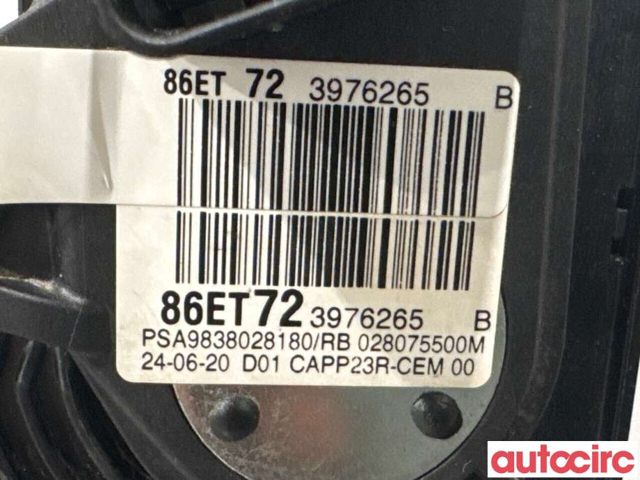 Pedal gass til Opel Vivaro C 2020-->>  (OPEL|9838028180||86ET723976265)