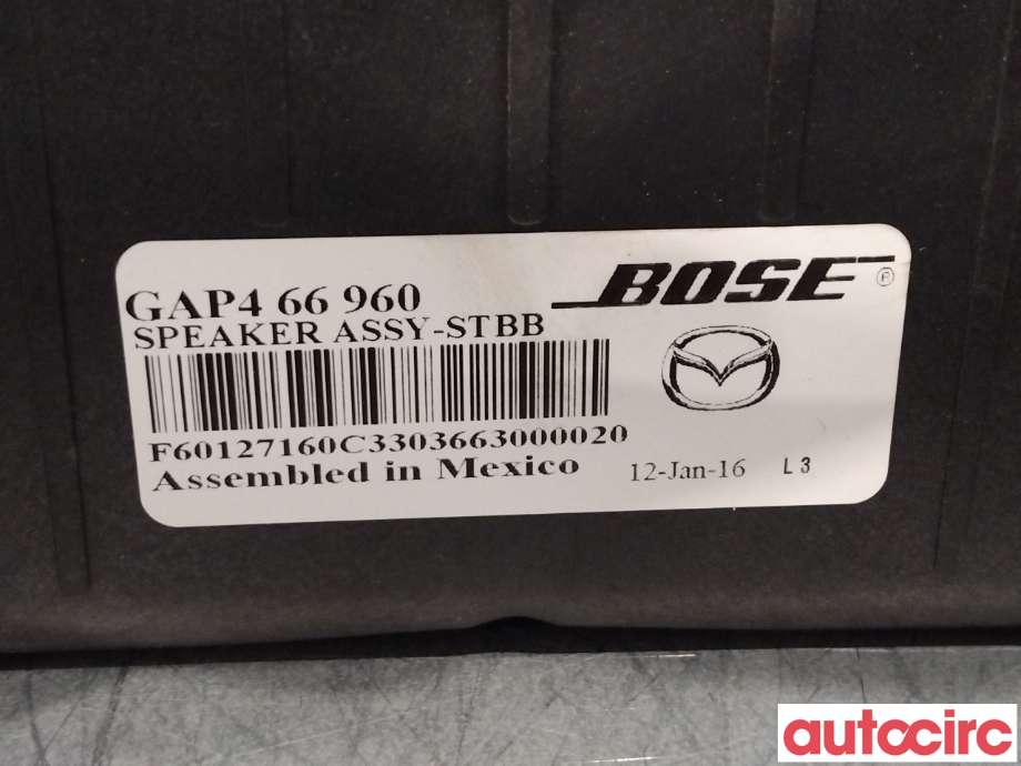 Bilstereo høyttaler til Mazda CX-3 2015-2022  (MAZDA|GAP466960)